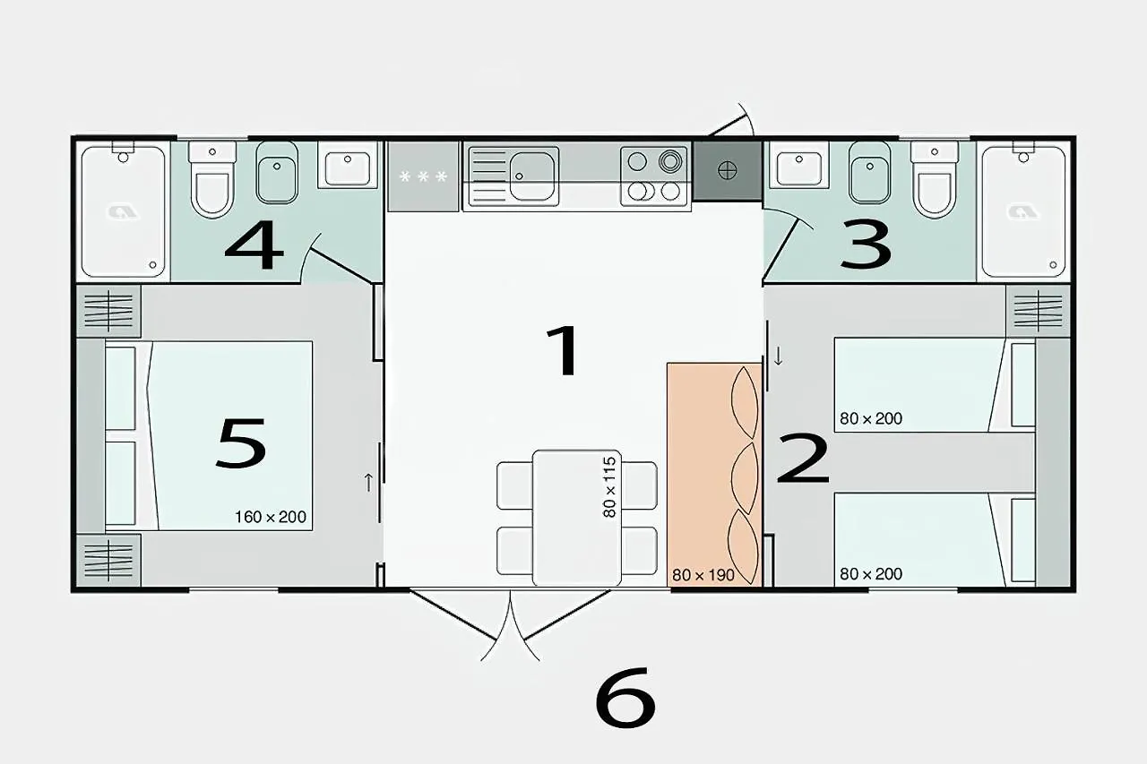 O'Live Premium Mobile Home Drage 0*,  Croatia
